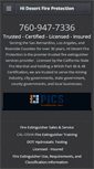 Mobile Screenshot of hidesertfireprotection.com